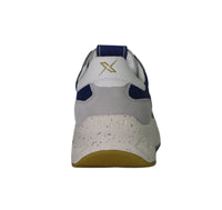 Thumbnail for FRAU scarpe sneaker uomo tessuto pelle scamosciata X002 129 GRIGIO BLU BIANCO estate 2025