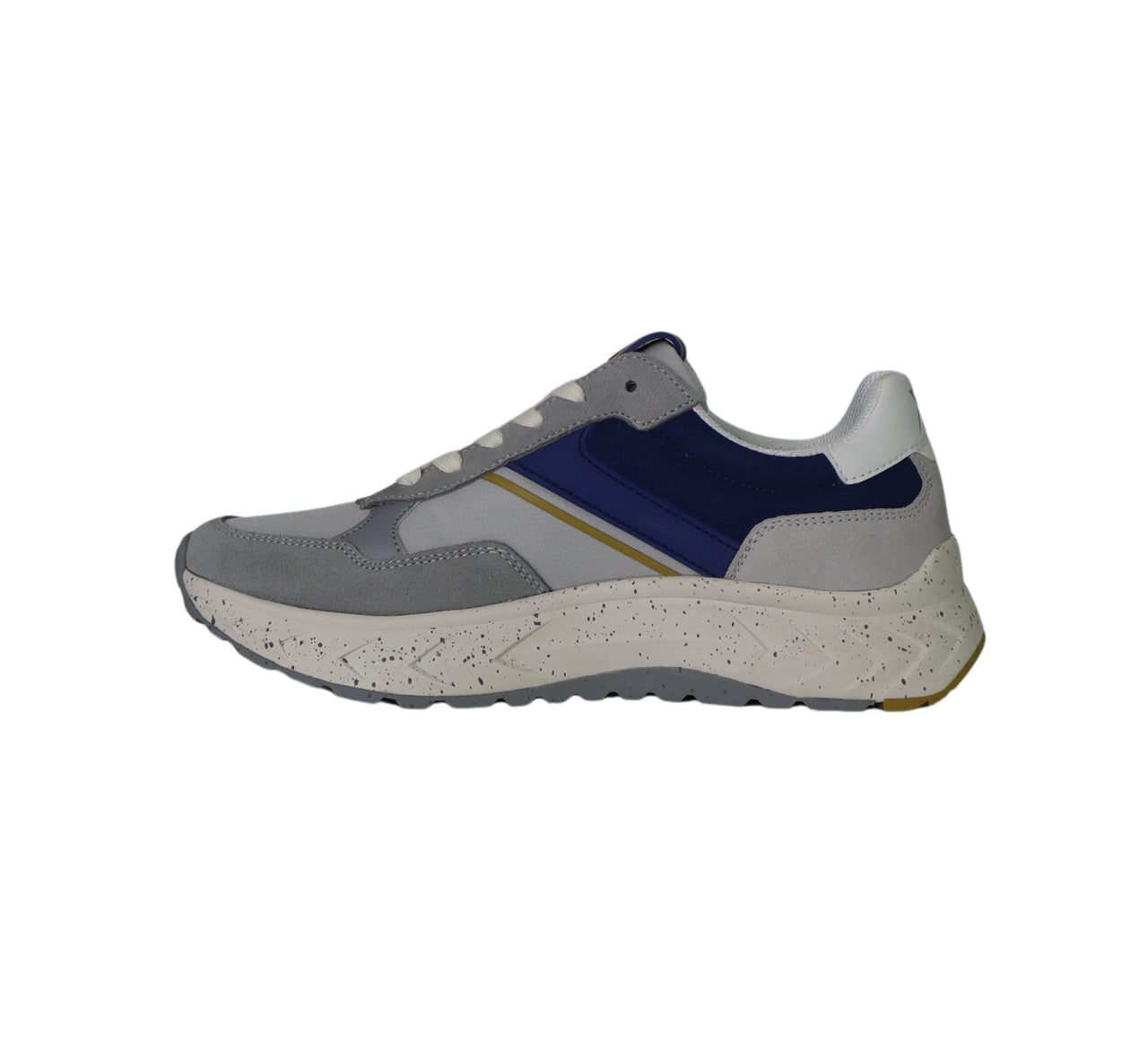 FRAU scarpe sneaker uomo tessuto pelle scamosciata X002 129 GRIGIO BLU BIANCO estate 2025