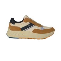 Thumbnail for FRAU scarpe sneaker uomo tessuto nylon pelle scamosciata X001 129 PANNA BEIGE estate 2025