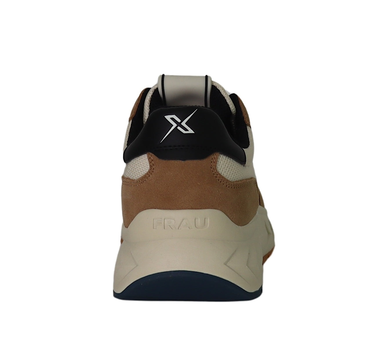 FRAU scarpe sneaker uomo tessuto nylon pelle scamosciata X001 129 PANNA BEIGE estate 2025