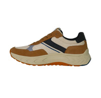Thumbnail for FRAU scarpe sneaker uomo tessuto nylon pelle scamosciata X001 129 PANNA BEIGE estate 2025