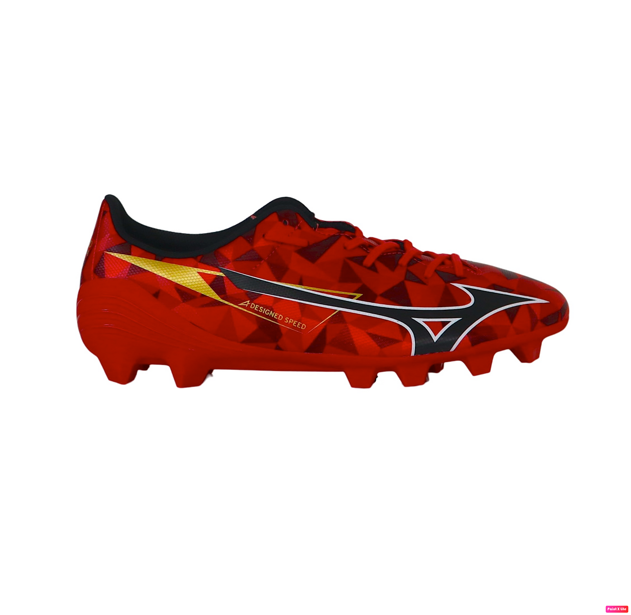 MIZUNO scarpe calcio tacchetti fissi MIZUNO ALPHA II SELECT P1GA256560 FG ROSSO NERO giugno 2025