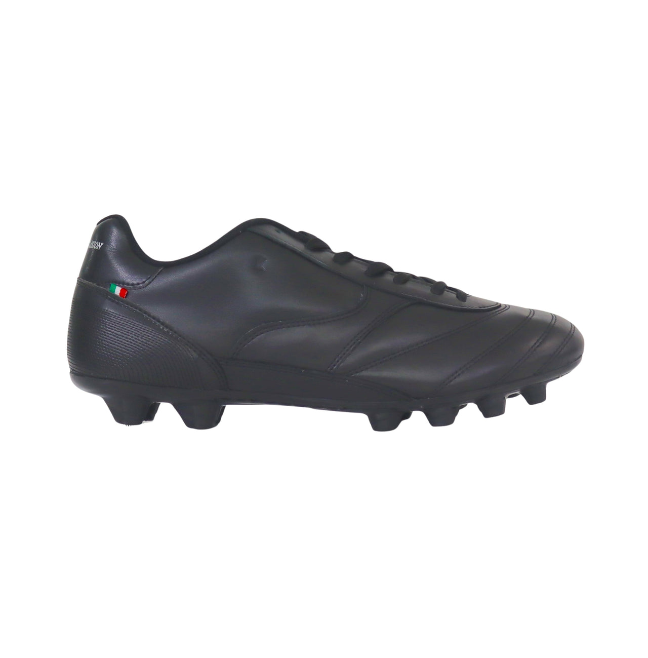 RYAL scarpe calcio artigianale made in Italy tacchetti fissi PERFORMANCE PLUS 5.0 FG TECH NERO