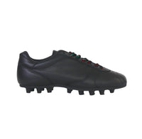 Thumbnail for RYAL scarpe calcio artigianale made in Italy tacchetti fissi LA STORIA GOMMA HG NERO