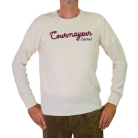 Thumbnail for ALLEY DOCKS maglione uomo girocollo lana AU26W01MG COURMAYEUR PANNA inverno 2025