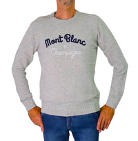 Thumbnail for ALLEY DOCKS maglione uomo girocollo lana AU26W01MG MONT BLANC GRIGIO inverno 2025