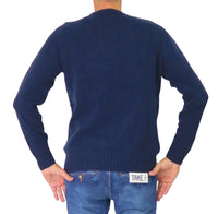 Thumbnail for ALLEY DOCKS maglione uomo girocollo lana AU26W01MG BOMBARDINO BLU inverno 2025