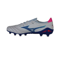 Thumbnail for MIZUNO scarpe calcio tacchetti fissi MORELIA NEO IV B ELITE P1GA254225 FG BIANCO BLUETTE giugno 2025