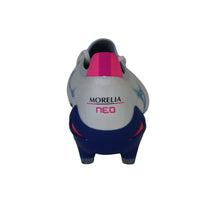 Thumbnail for MIZUNO scarpe calcio tacchetti fissi MORELIA NEO IV B ELITE P1GA254225 FG BIANCO BLUETTE giugno 2025
