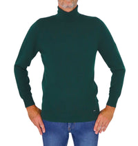 Thumbnail for TAKE TWO maglione uomo dolcevita cashemire GAUGE 12 UT00601 VERDE inverno 2025