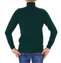 Thumbnail for TAKE TWO maglione uomo dolcevita cashemire GAUGE 12 UT00601 VERDE inverno 2025