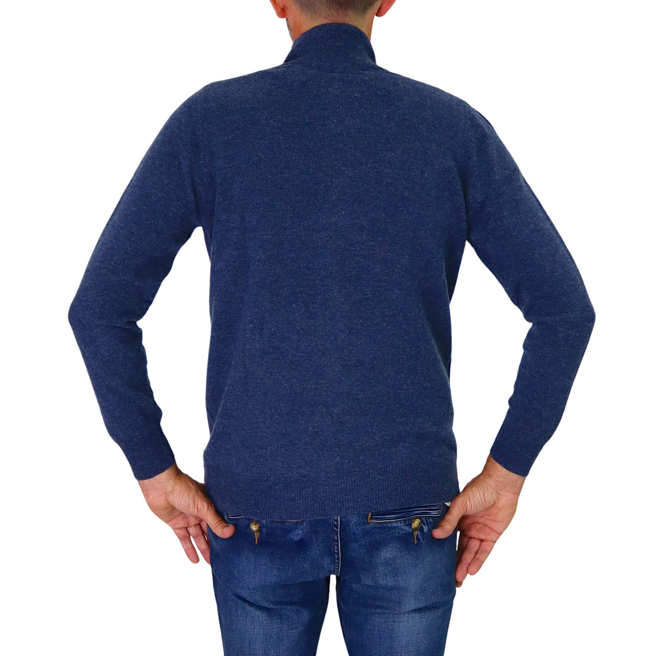 TAKE TWO maglione uomo cardigan cashemire GAUGE 12 UT00603 BLUETTE inverno 2025
