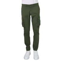Thumbnail for TAKE TWO pantaloni uomo cargo tasconi cotone UT01306 29 VERDE inverno 2025