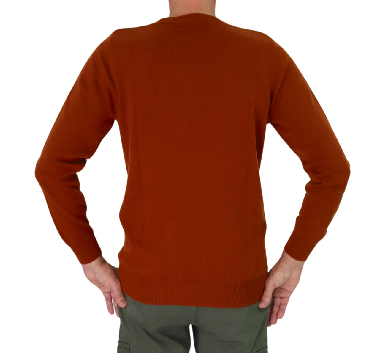 TAKE TWO maglione uomo girocollo cashmere GAUGE 12 UT00600 RUGGINE inverno 2025