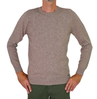 Thumbnail for TAKE TWO maglione uomo girocollo cashmere GAUGE 12 UT00600 TORTORA inverno 2025