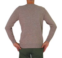 Thumbnail for TAKE TWO maglione uomo girocollo cashmere GAUGE 12 UT00600 TORTORA inverno 2025