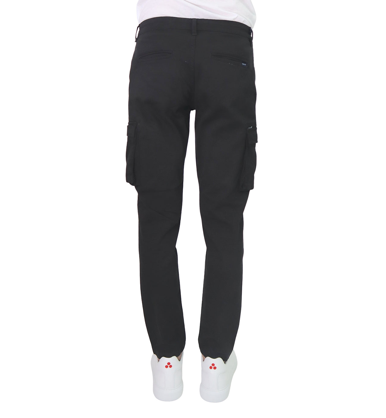 TAKE TWO pantaloni uomo cargo tasconi cotone UT01306 1 NERO inverno 2025