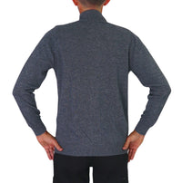 Thumbnail for TAKE TWO maglione uomo cardigan cashemire GAUGE 12 UT00603 GRIGIO SCURO inverno 2025