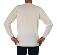 Thumbnail for TAKE TWO maglione uomo girocollo cashmere GAUGE 12 UT00600 PANNA inverno 2025