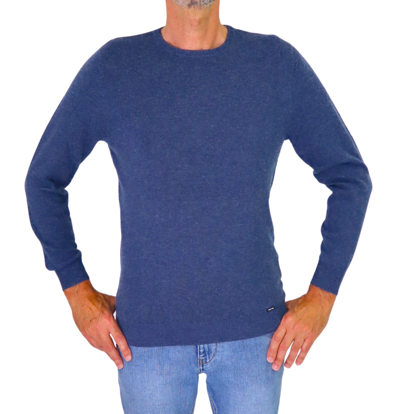 TAKE TWO maglione uomo girocollo cashmere GAUGE 12 UT00600 BLUETTE inverno 2025