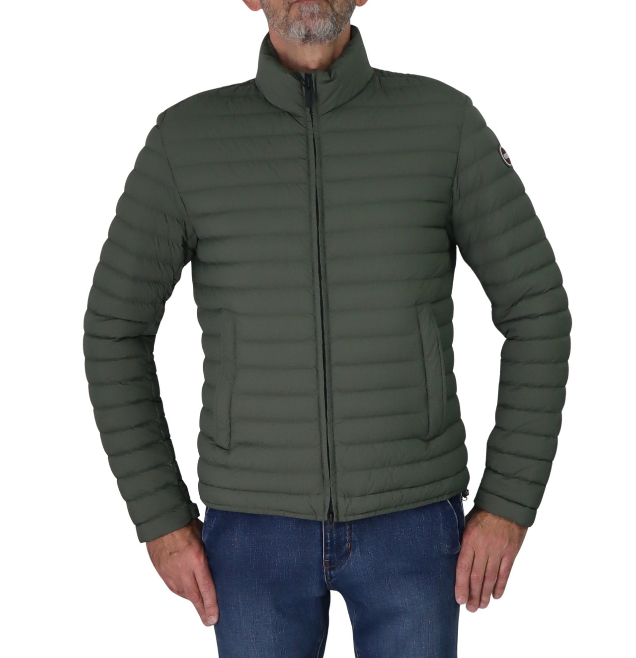 COLMAR giubbotto uomo 100 grammi nylon no cappuccio 1246 4ZP MINDSET 498 VERDE inverno 2025