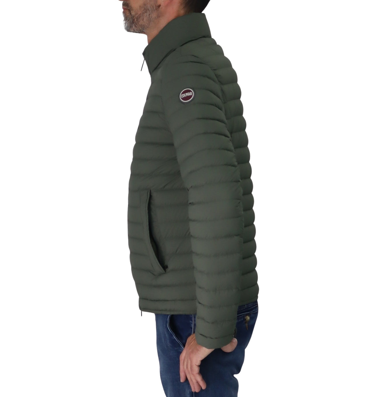 COLMAR giubbotto uomo 100 grammi nylon no cappuccio 1246 4ZP MINDSET 498 VERDE inverno 2025