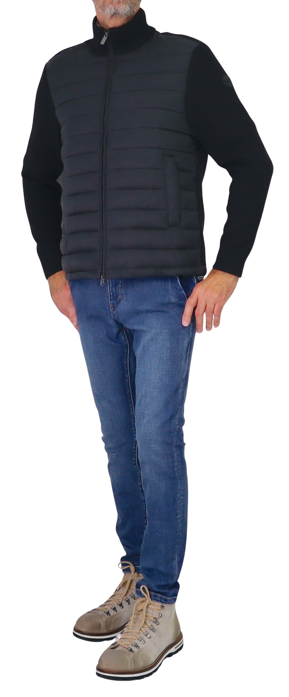 COLMAR giubbotto uomo piumino collo alto multi tessuto 1114 8ZX LEGACIES 99 NERO inverno 2025