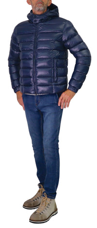 Thumbnail for COLMAR giubbotto uomo piumino cappuccio 1271R 2ZO POLISHED 68 BLU inverno 2025