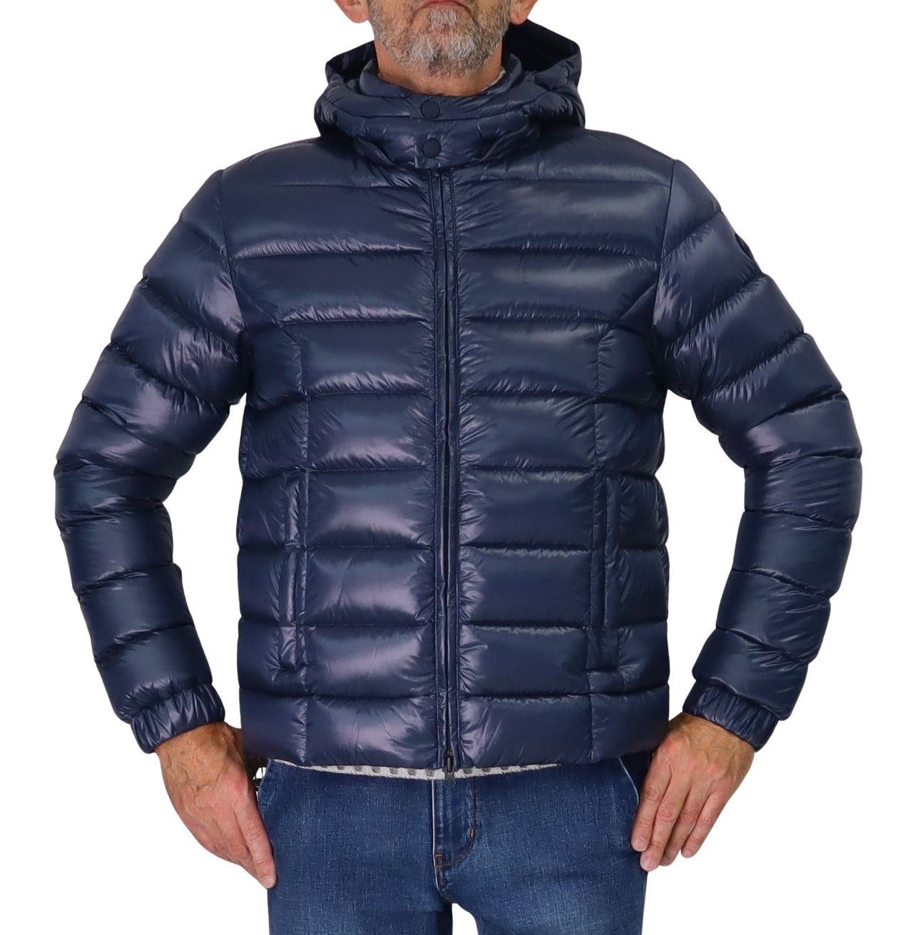 COLMAR giubbotto uomo piumino cappuccio 1271R 2ZO POLISHED 68 BLU inverno 2025