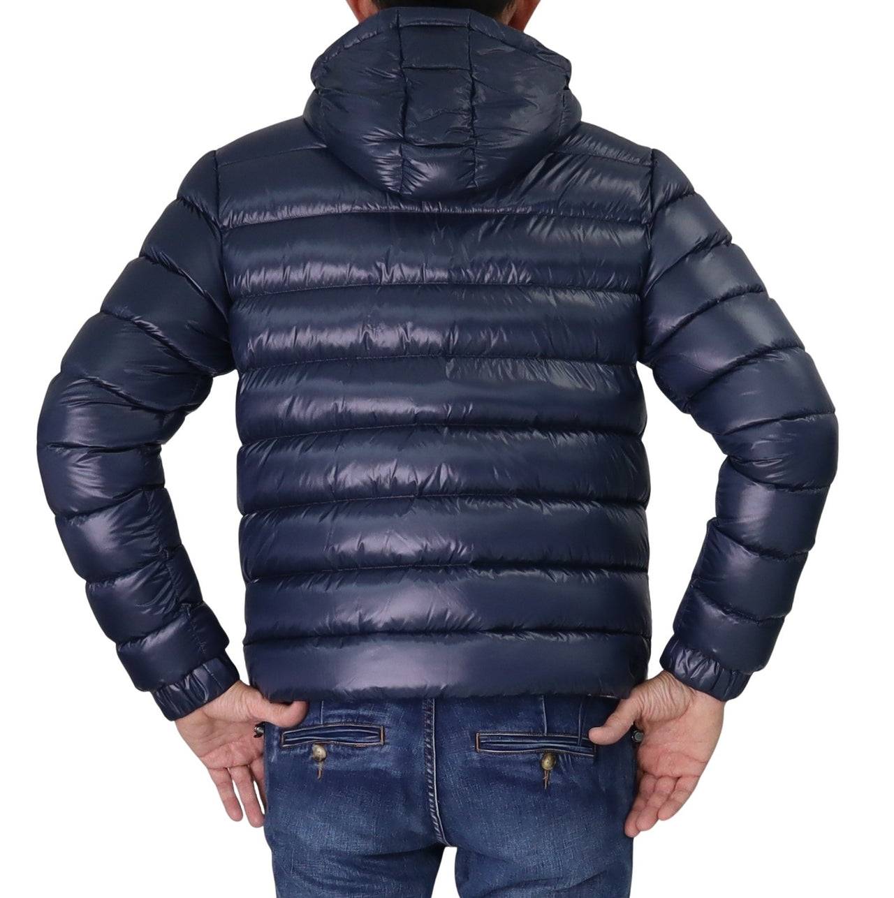 COLMAR giubbotto uomo piumino cappuccio 1271R 2ZO POLISHED 68 BLU