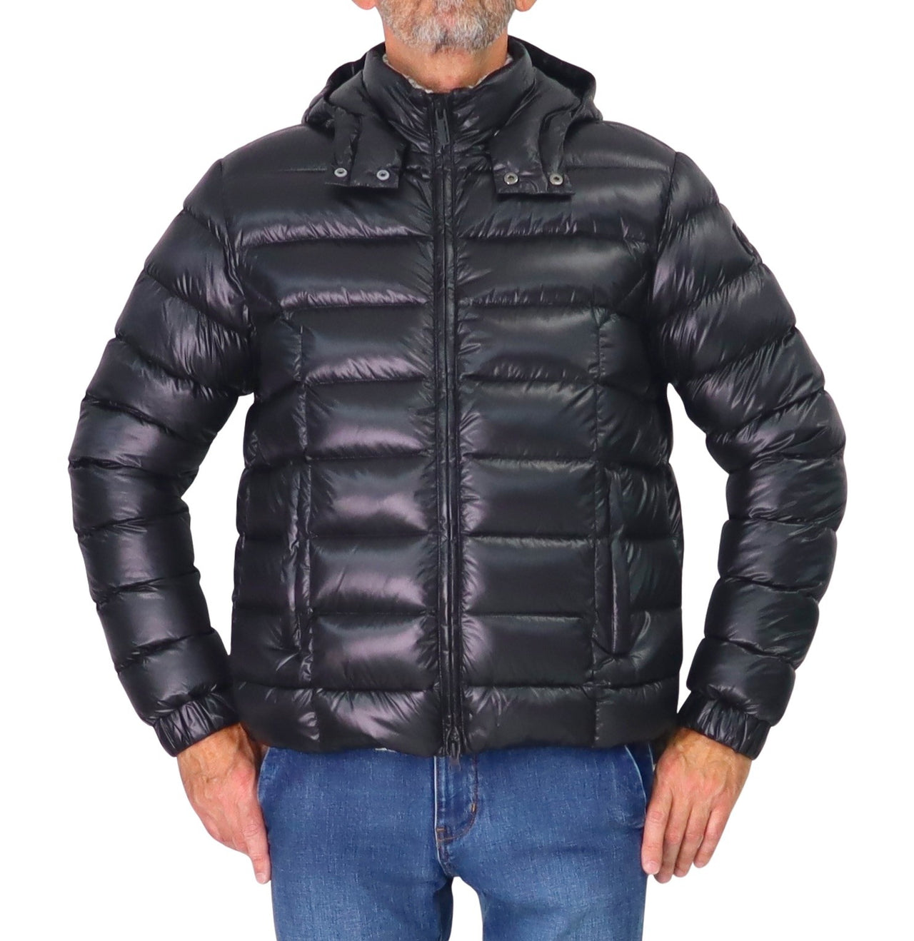 COLMAR giubbotto uomo piumino cappuccio 1271R 2ZO POLISHED 99 NERO inverno 2025