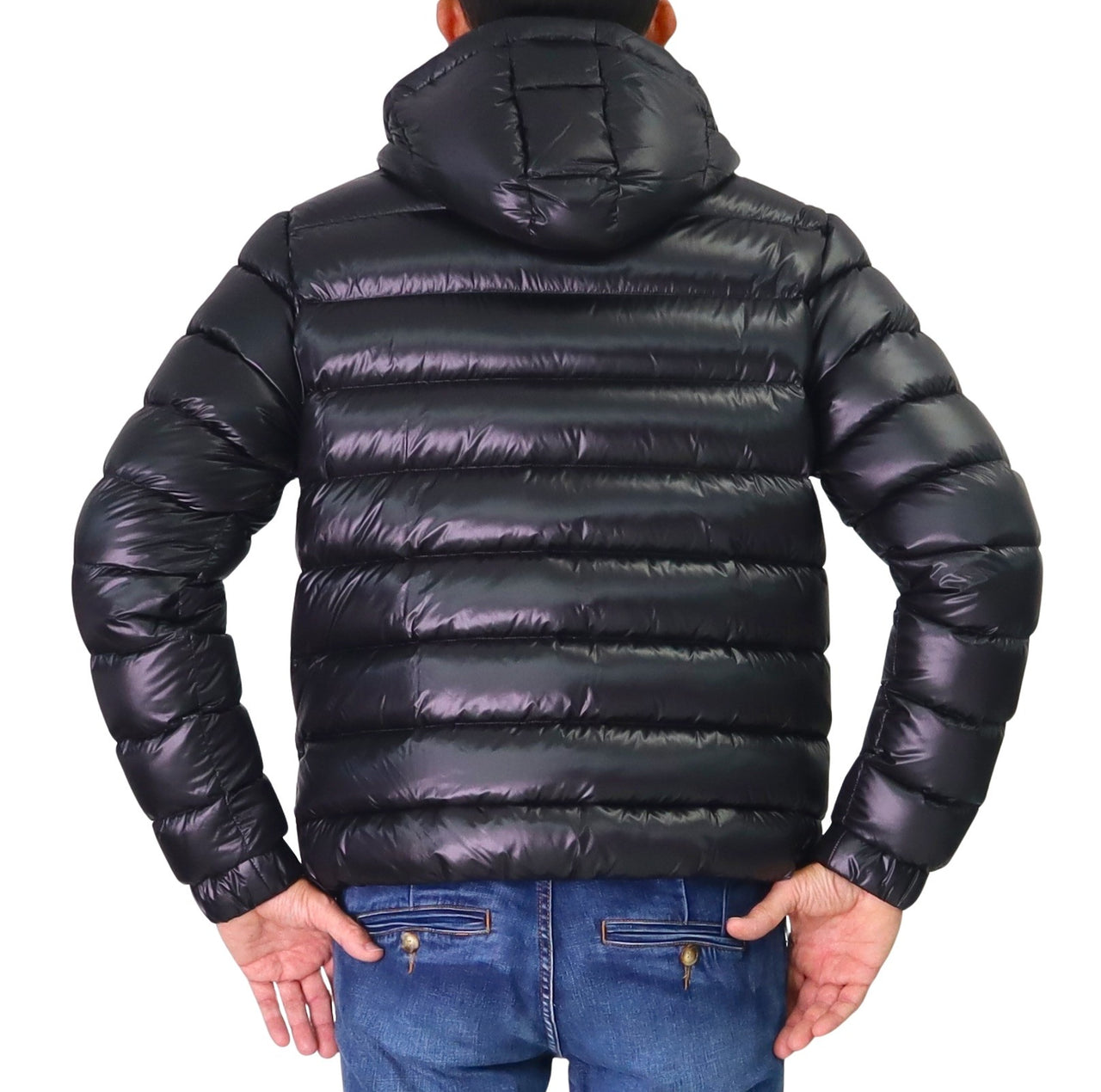 COLMAR giubbotto uomo piumino cappuccio 1271R 2ZO POLISHED 99 NERO inverno 2025