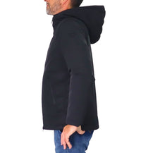 Thumbnail for COLMAR giubbotto uomo cappuccio bimateriale piuma 9503 8YN KNITS 99 NERO inverno 2025