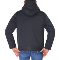 Thumbnail for COLMAR giubbotto uomo cappuccio bimateriale piuma 9503 8YN KNITS 99 NERO inverno 2025