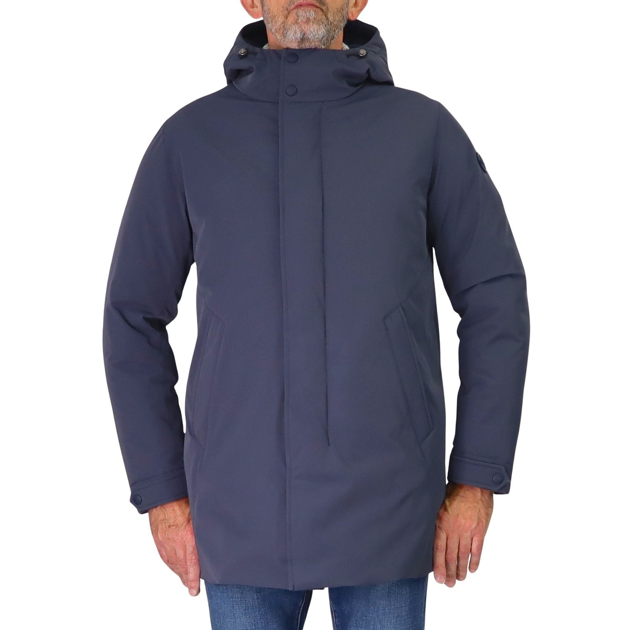 COLMAR giubbotto uomo cappuccio stretch piuma 1288 4ZL DURABILITY 68 BLU inverno 2025
