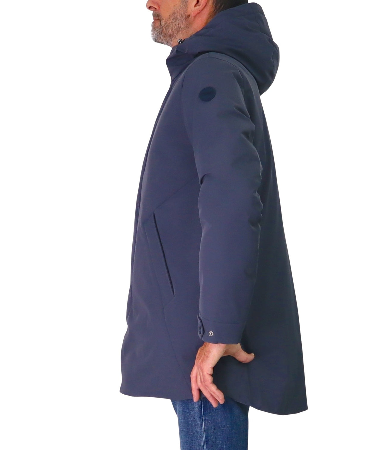 COLMAR giubbotto uomo cappuccio stretch piuma 1288 4ZL DURABILITY 68 BLU inverno 2025