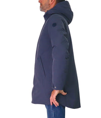 Thumbnail for COLMAR giubbotto uomo cappuccio stretch piuma 1288 4ZL DURABILITY 68 BLU inverno 2025