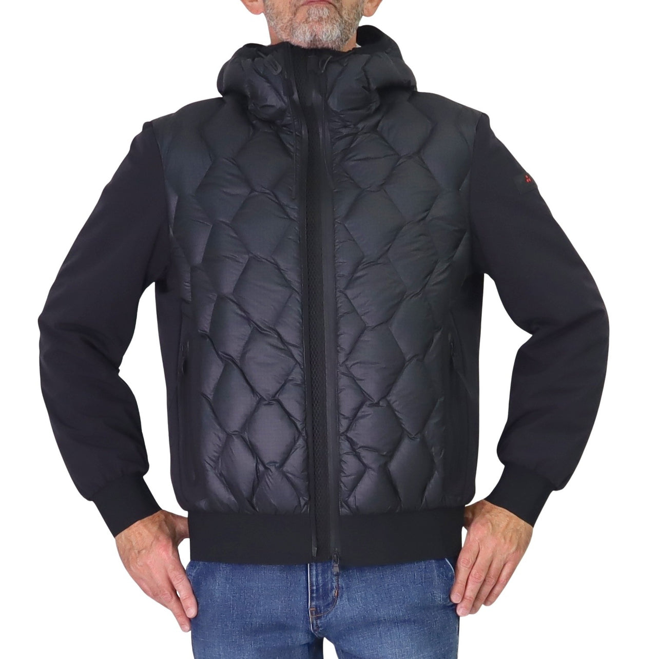 PEUTEREY giubbotto uomo bimateriale piuma KOONS KJ BMAT PEU520701181862 215 BLU inverno 2025