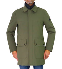 Thumbnail for PEUTEREY giubbotto uomo carcoat doppio collo piuma LOCH TJ PEU557301191942 689 VERDE inverno 2025