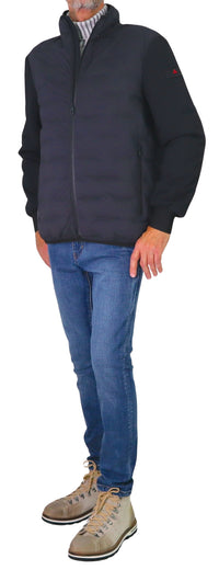 Thumbnail for PEUTEREY giubbotto uomo bimateriale cappuccio HOLZER SJN BMAT PEU520601191802 215 BLU inverno 2025