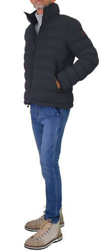 Thumbnail for PEUTEREY giubbotto uomo bomber piuma cappuccio BOGGS NS 04 PEU558201191861 NER NERO inverno 2025