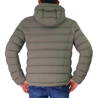 Thumbnail for PEUTEREY giubbotto uomo bomber piuma cappuccio BOGGS 04 PEU558201181971 689 VERDE inverno 2025