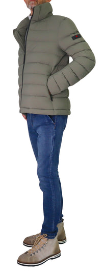 Thumbnail for PEUTEREY giubbotto uomo bomber piuma cappuccio BOGGS 04 PEU558201181971 689 VERDE inverno 2025