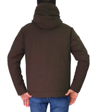 Thumbnail for PEUTEREY giubbotto uomo thermoplume cappuccio LOGE SRT 01 PEU556601192020 494 MARRONE inverno 2025