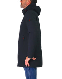 Thumbnail for PEUTEREY giubbotto uomo coprigiacca overcoat cappuccio METIDE STR 01 PEU556701192020 NERO inverno 2025