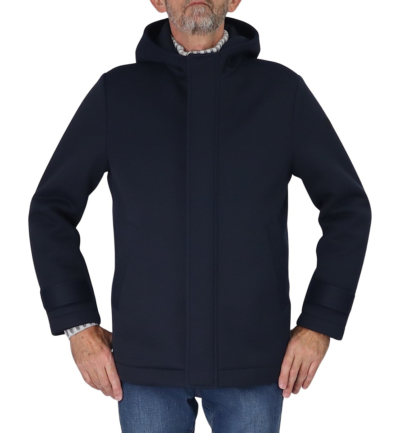DISTRETTO 12 giubbotto uomo cappuccio no imbottitura CRUISE GI2301 0003 BLU inverno 2025