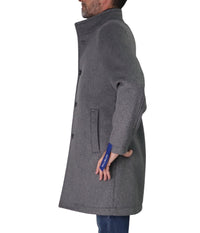 Thumbnail for DISTRETTO 12 giubbotto uomo cappotto MANC HESTER CP1550 7203 GRIGIO BLU inverno 2025