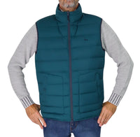 Thumbnail for HARMONT&BLAINE gilet uomo smanicato piuma double face K0P176 040332 843 VERDE BLU inverno 2025