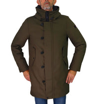Thumbnail for PEUTEREY giubbotto uomo parka piuma cappuccio KASA KI 03 PEU485201111871 690 VERDE inverno 2025