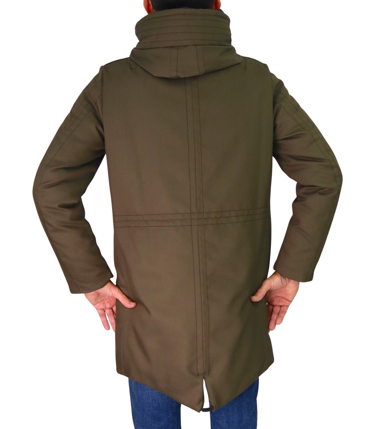 PEUTEREY giubbotto uomo parka piuma cappuccio KASA KI 03 PEU485201111871 690 VERDE inverno 2025